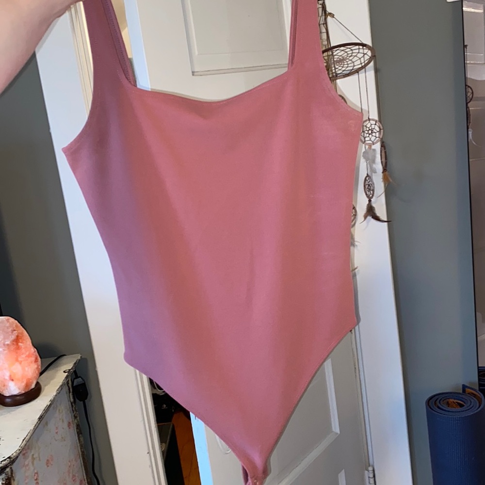 Express Blush Workwear Bodysuit Size S